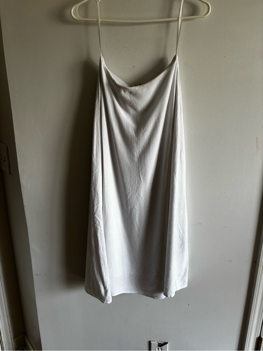 Women’s White Slip Skirt - Minimal A-Line Design